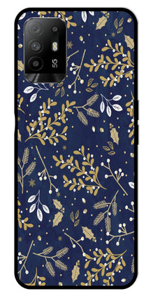 Floral Pattern  Metal Mobile Case for Oppo F19 Pro Plus