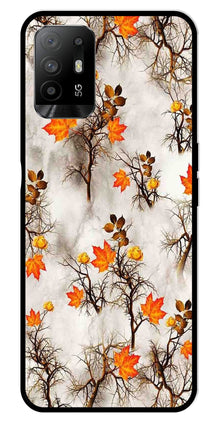 Autumn leaves Metal Mobile Case for Oppo F19 Pro Plus