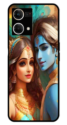 Lord Radha Krishna Metal Mobile Case for Oppo F21 Pro