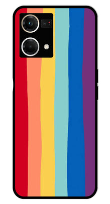 Rainbow MultiColor Metal Mobile Case for Oppo F21 Pro