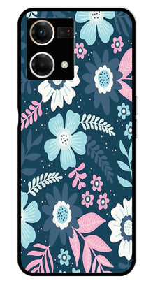 Flower Leaves Design Metal Mobile Case for Oppo F21 Pro