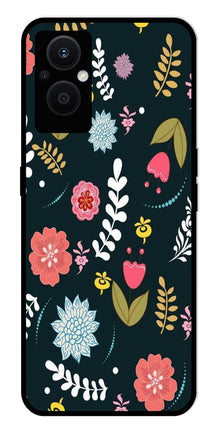 Floral Pattern2 Metal Mobile Case for Oppo F21 Pro 5G