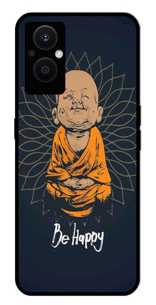 Be Happy Metal Mobile Case for Oppo F21 Pro 5G