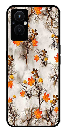 Autumn leaves Metal Mobile Case for Oppo F21 Pro 5G