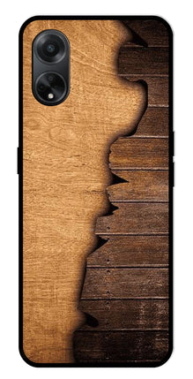 Wooden Design Metal Mobile Case for Oppo F23 5G