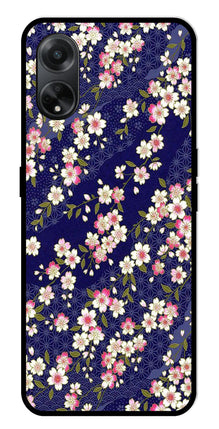 Flower Design Metal Mobile Case for Oppo F23 5G