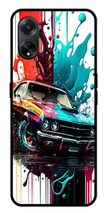 Vintage Car Metal Mobile Case for Oppo F23 5G