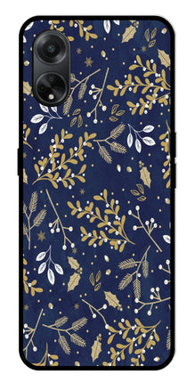 Floral Pattern  Metal Mobile Case for Oppo F23 5G