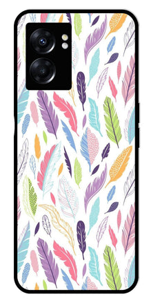 Colorful Feathers Metal Mobile Case for Oppo K10 5G