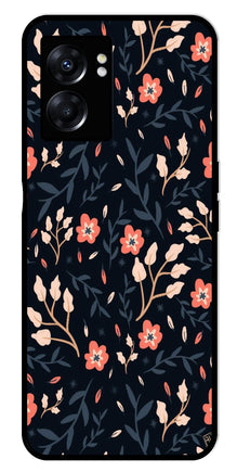 Floral Pattern Metal Mobile Case for Oppo K10 5G