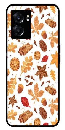 Autumn Leaf Metal Mobile Case for Oppo K10 5G