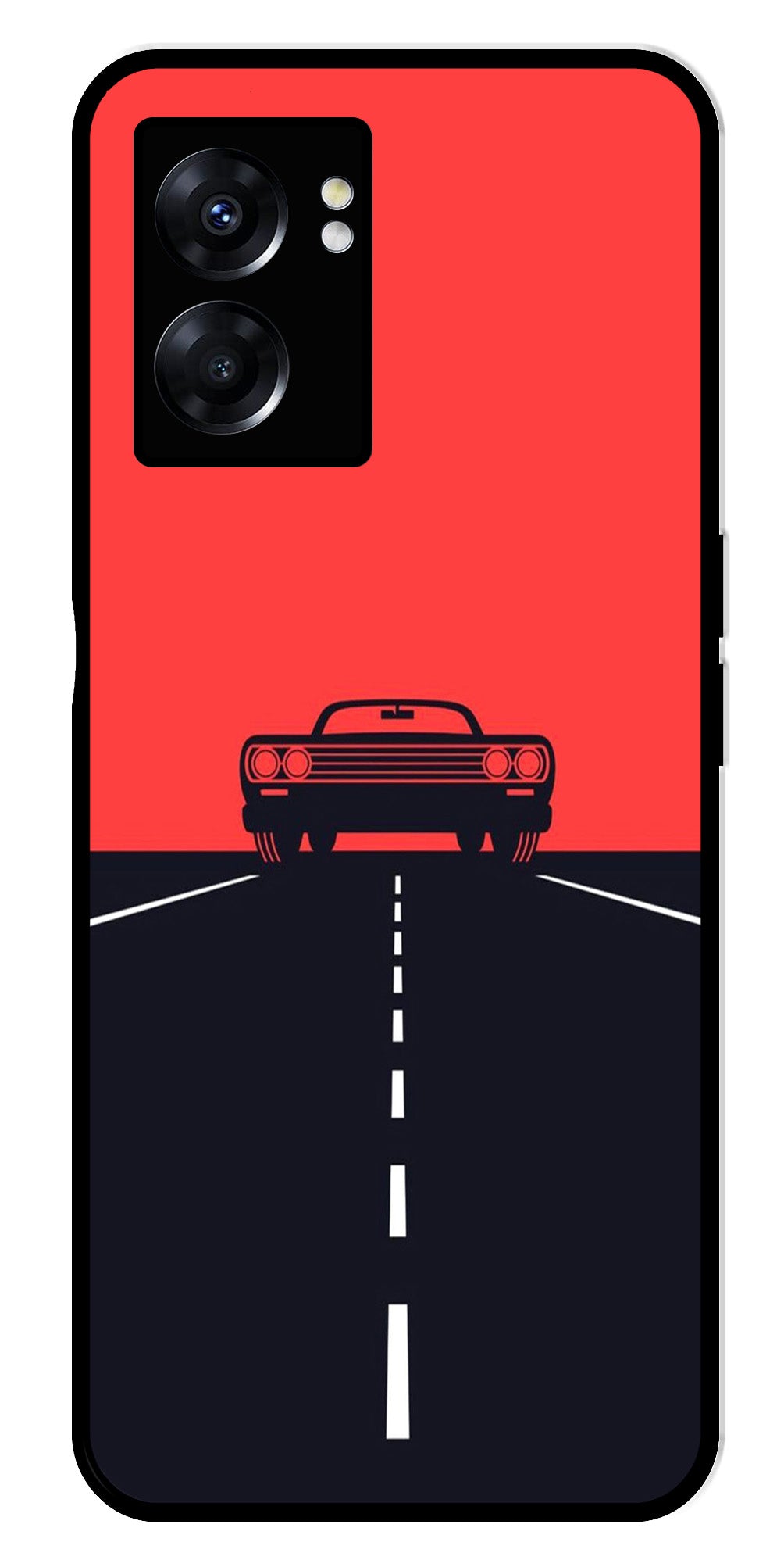 Car Lover Metal Mobile Case for Oppo K10 5G   (Design No -21)