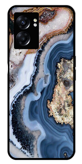 Marble Design Metal Mobile Case for Oppo K10 5G   (Design No -53)