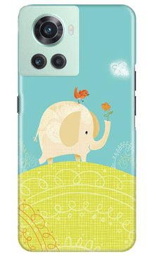 Elephant Painting Mobile Back Case for OnePlus 10R 5G (Design - 46)