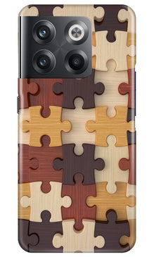 Puzzle Pattern Mobile Back Case for OnePlus 10T 5G (Design - 186)