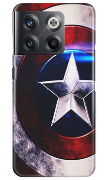 Captain America Shield Mobile Back Case for OnePlus 10T 5G (Design - 219)
