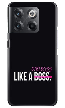 Like a Girl Boss Mobile Back Case for OnePlus 10T 5G (Design - 234)