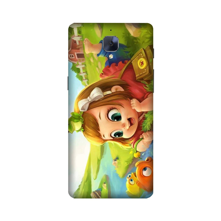 Baby Girl Mobile Back Case for OnePlus 3 / 3T   (Design - 339)