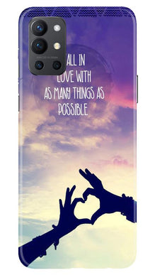 Fall in love Mobile Back Case for OnePlus 9R (Design - 50)