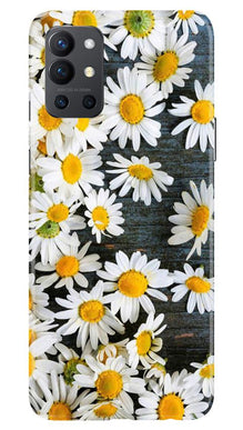 White flowers2 Mobile Back Case for OnePlus 9R (Design - 62)