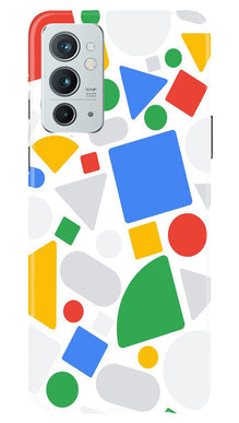 Circul Squar & Tringle Art Mobile Back Case for OnePlus 9RT 5G (Design - 18)