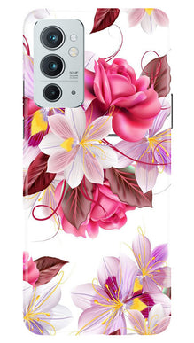 Beautiful flowers Mobile Back Case for OnePlus 9RT 5G (Design - 23)