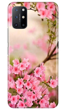 Pink flowers Mobile Back Case for OnePlus 8T (Design - 69)