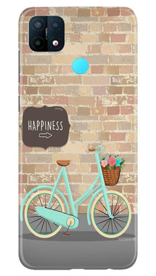 Happiness Mobile Back Case for Oppo A15 (Design - 53)