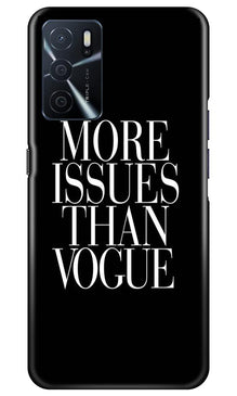 More Issues than Vague Mobile Back Case for Oppo A16 (Design - 74)