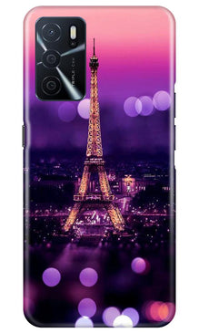 Eiffel Tower Mobile Back Case for Oppo A16 (Design - 86)