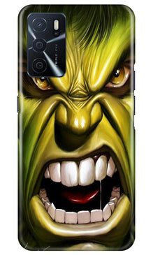 Hulk Superhero Mobile Back Case for Oppo A16  (Design - 121)