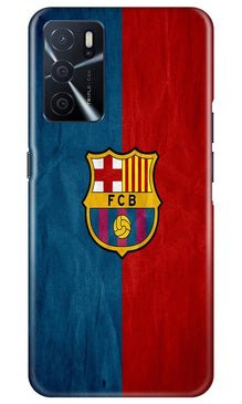 FCB Football Mobile Back Case for Oppo A16  (Design - 123)