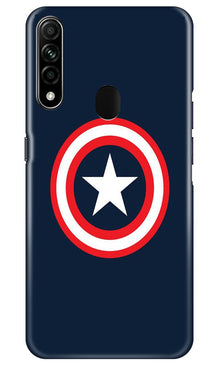 Captain America Mobile Back Case for Oppo A31 (Design - 42)