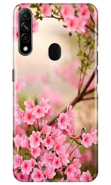 Pink flowers Mobile Back Case for Oppo A31 (Design - 69)