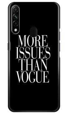 More Issues than Vague Mobile Back Case for Oppo A31 (Design - 74)