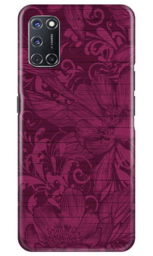 Purple Backround Mobile Back Case for Oppo A92 (Design - 22)