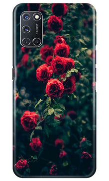 Red Rose Mobile Back Case for Oppo A92 (Design - 66)