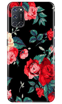 Red Rose2 Mobile Back Case for Oppo A92 (Design - 81)