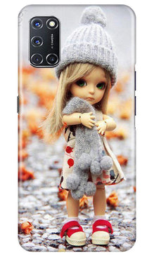 Cute Doll Mobile Back Case for Oppo A92 (Design - 93)