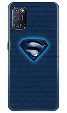 Superman Superhero Mobile Back Case for Oppo A92  (Design - 117)