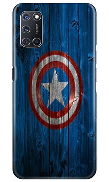 Captain America Superhero Mobile Back Case for Oppo A92  (Design - 118)