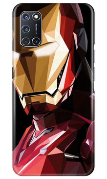 Iron Man Superhero Mobile Back Case for Oppo A92  (Design - 122)