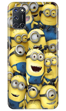 Minions Mobile Back Case for Oppo A92  (Design - 127)