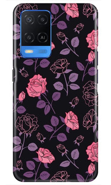 Rose Pattern Mobile Back Case for Oppo A54 (Design - 2)