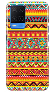 Zigzag line pattern Mobile Back Case for Oppo A54 (Design - 4)