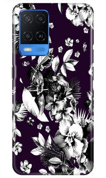 white flowers Mobile Back Case for Oppo A54 (Design - 7)