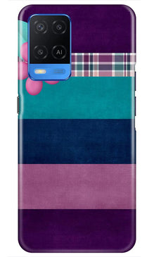 Purple Blue Mobile Back Case for Oppo A54 (Design - 37)