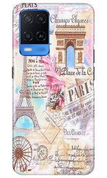 Paris Eiftel Tower Mobile Back Case for Oppo A54 (Design - 54)
