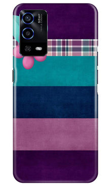 Purple Blue Mobile Back Case for Oppo A55 (Design - 37)