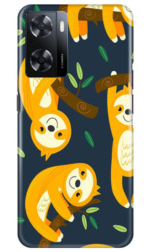 Racoon Pattern Mobile Back Case for Oppo A57 (Design - 2)